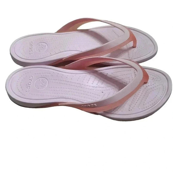 Crocs Adriana flip flop sandals pink lemonade - Picture 1 of 4